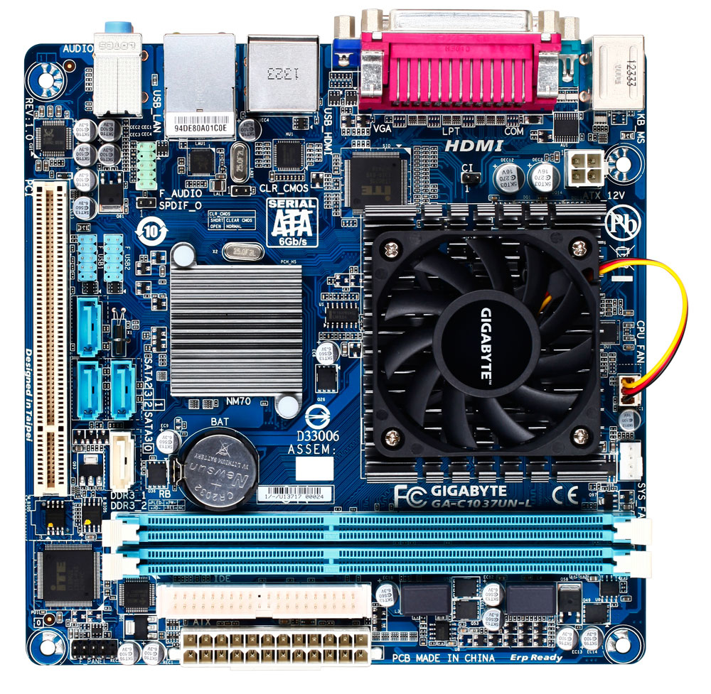 GIGABYTE GA-C1037UN-L motherboard Intel® HM70 Express BGA 1023 mini ITX – image 2