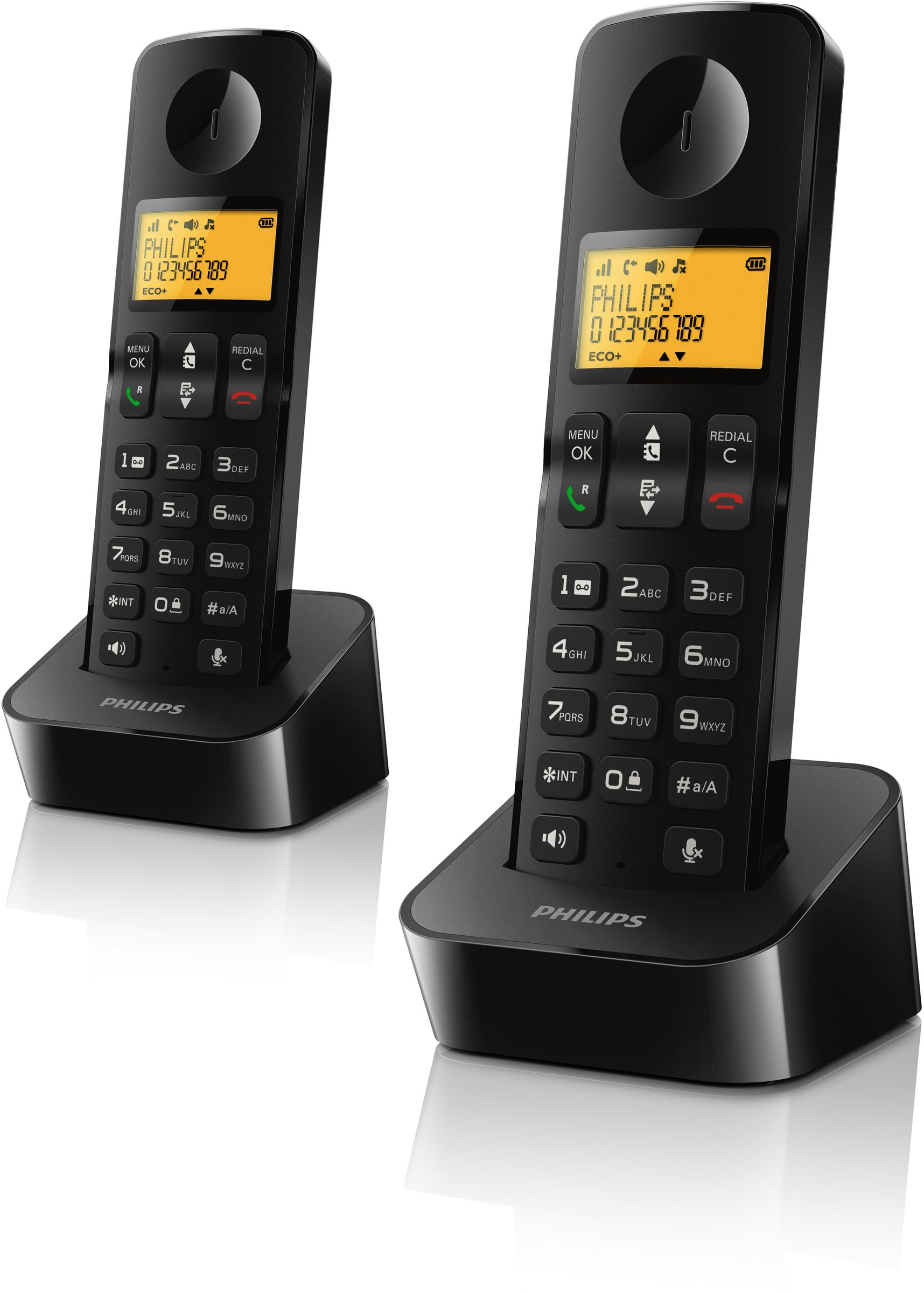 Philips D2102B/38 telephone DECT telephone Caller ID Black – image 1