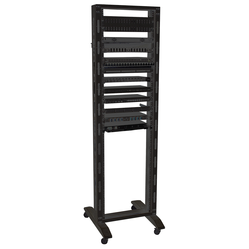 LogiLink R42S68B rack cabinet 42U Freestanding rack Black – image 2