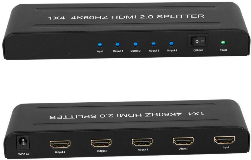 Microconnect MC-HMSP104S video splitter DisplayPort 4x HDMI – image 3