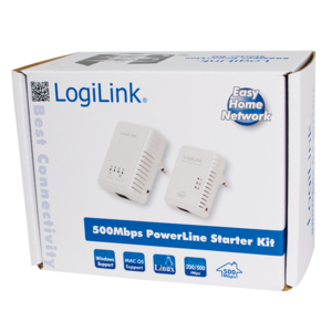 LogiLink PL0013 PowerLine network adapter 500 Mbit/s Ethernet LAN Wi-Fi White 2 pc(s) – image 2