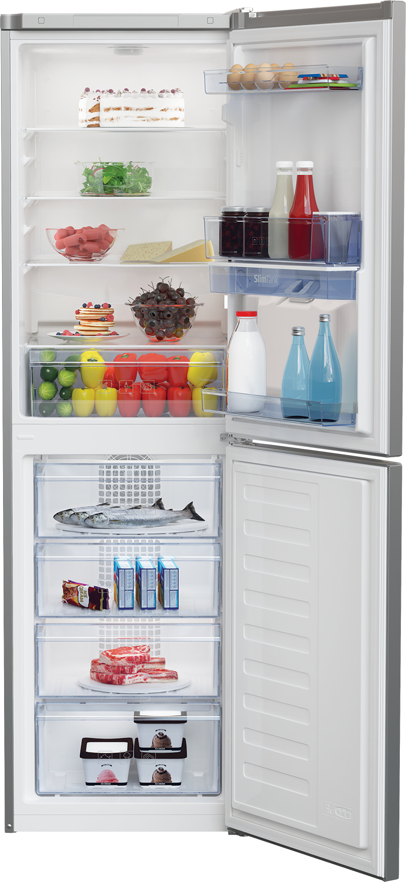 Beko CFG3582DS Freestanding Frost Free Fridge Freezer with Water Dispenser – image 3