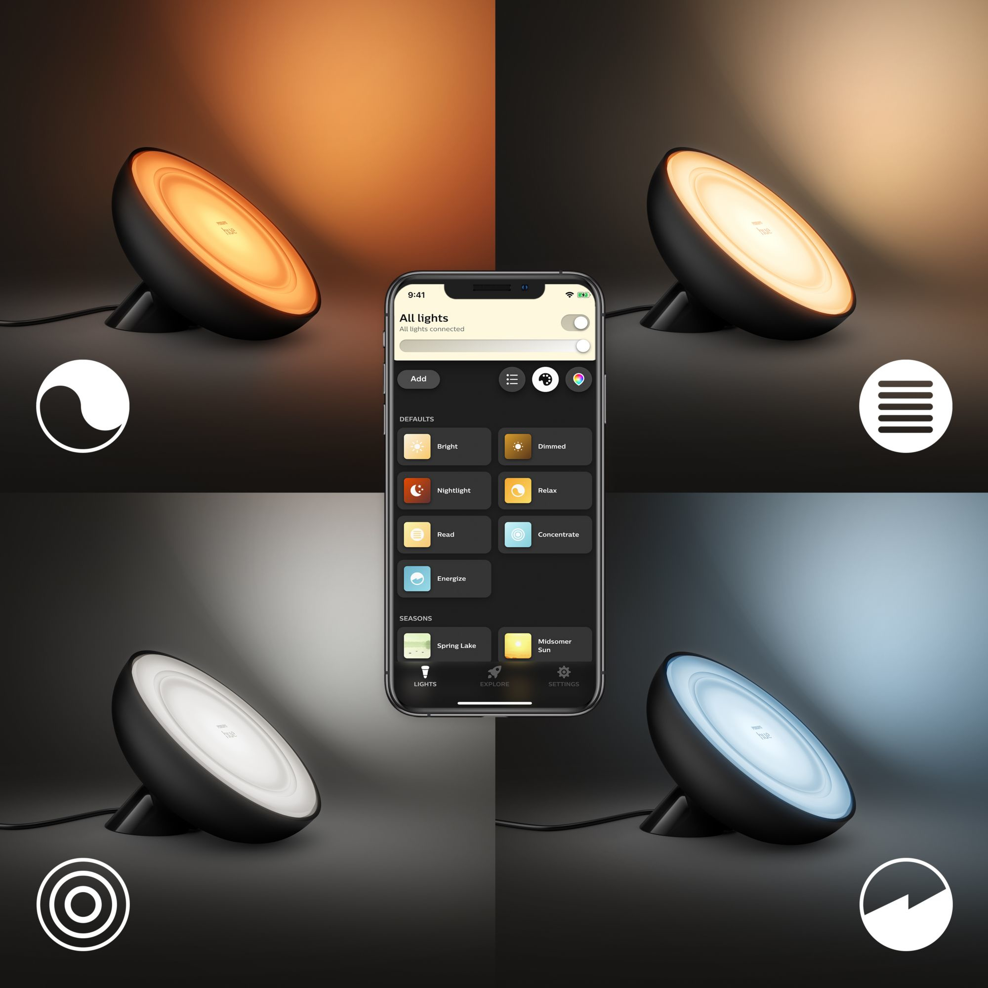 Philips by Signify Philips Hue White and colour ambience Bloom table lamp – image 5
