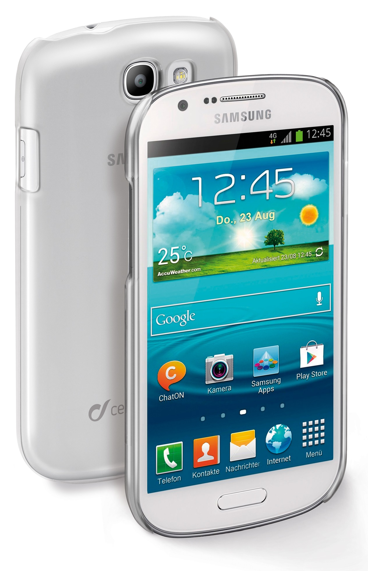 Cellularline INVISIBLECGALEXP mobile phone case Cover Transparent