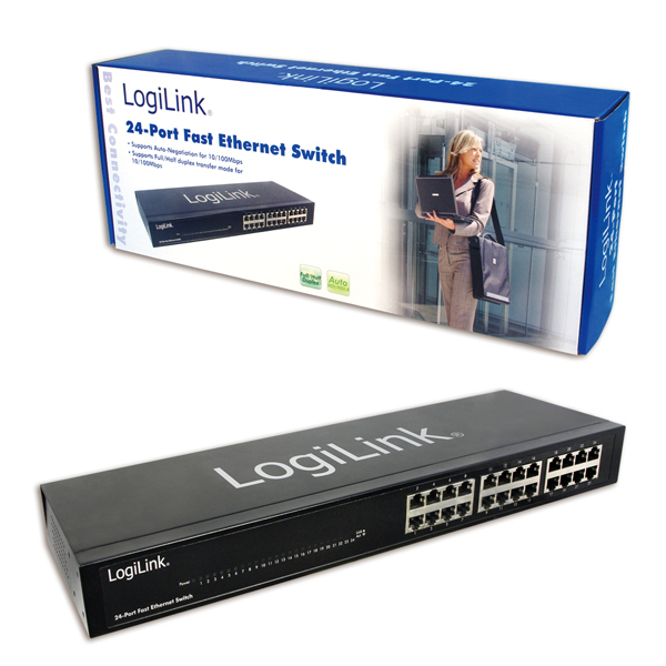 LogiLink NS0025A network switch Unmanaged Black – image 2