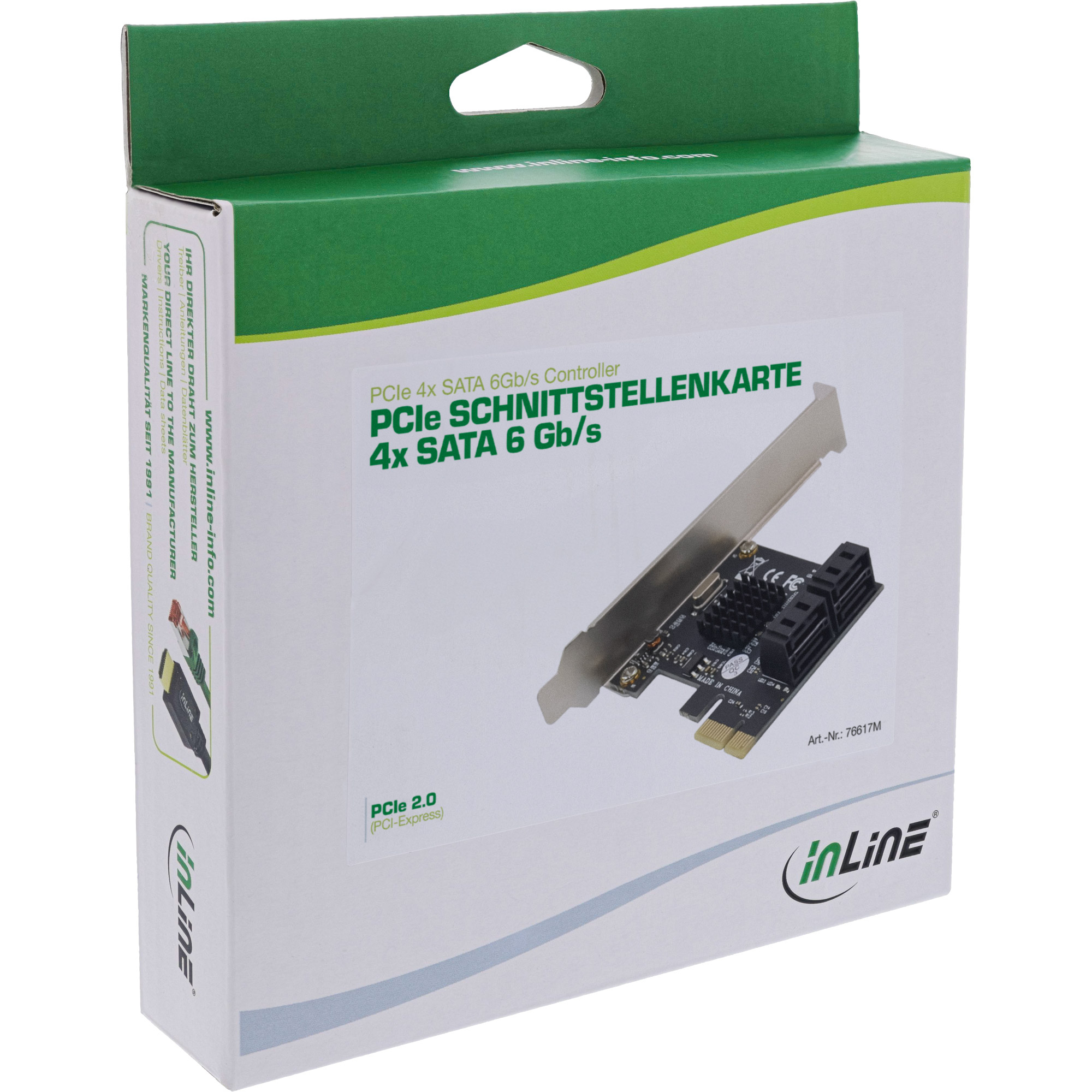 InLine SATA 6Gb/s Controller with 4 SATA Ports PCI-Express 2.0 – image 6
