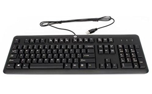 HP 672647-093 keyboard Universal USB Norwegian Black