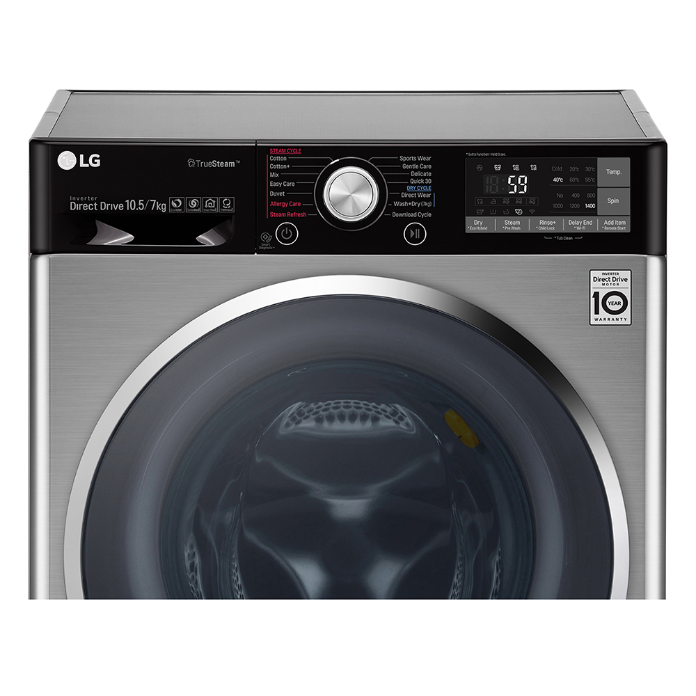 LG F4J9VHP2TD washer dryer Freestanding Front-load Grey – image 4