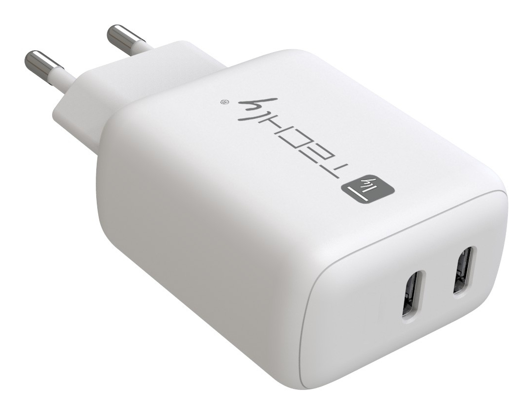 Techly IPW-USB-2C35W mobile device charger Laptop, Smartphone, Tablet White AC Fast charging Indoor – image 5