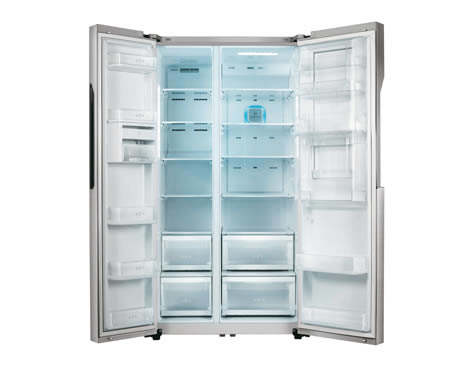 LG GS9366NSFZ side-by-side refrigerator Freestanding Platinum – image 2