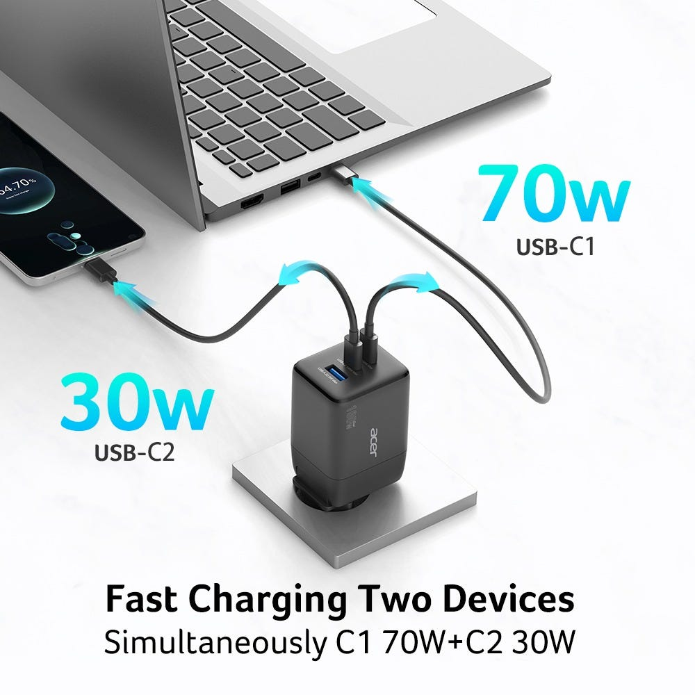 Acer HP.DSCAB.019 mobile device charger Universal Black AC Fast charging Indoor – image 5