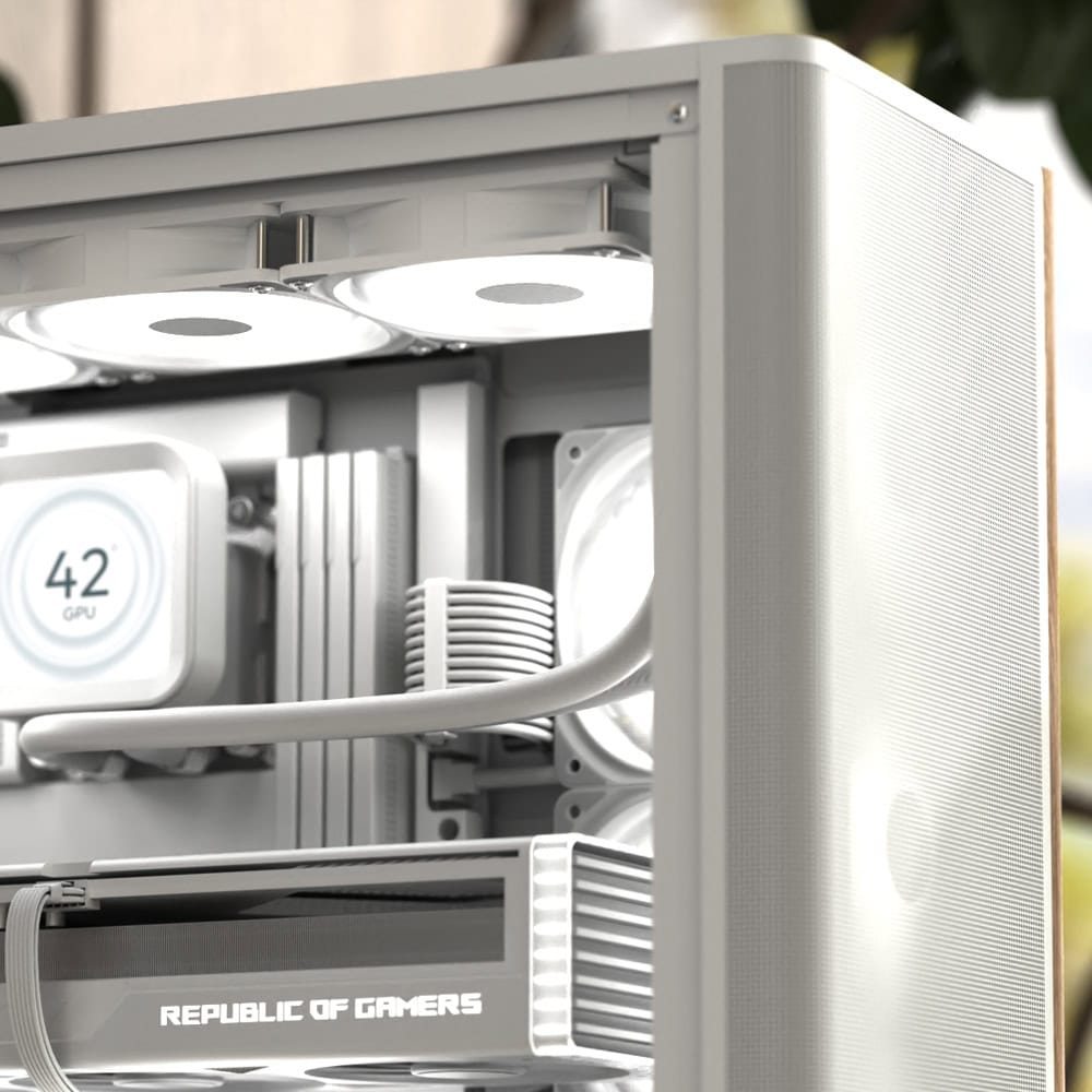 Aerocool D501A Midi Tower Black, Wood – image 9