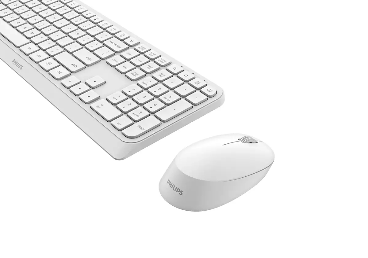 Philips 3000 series SPT6307W/01 keyboard Mouse included Universal RF Wireless QWERTY English White – image 2