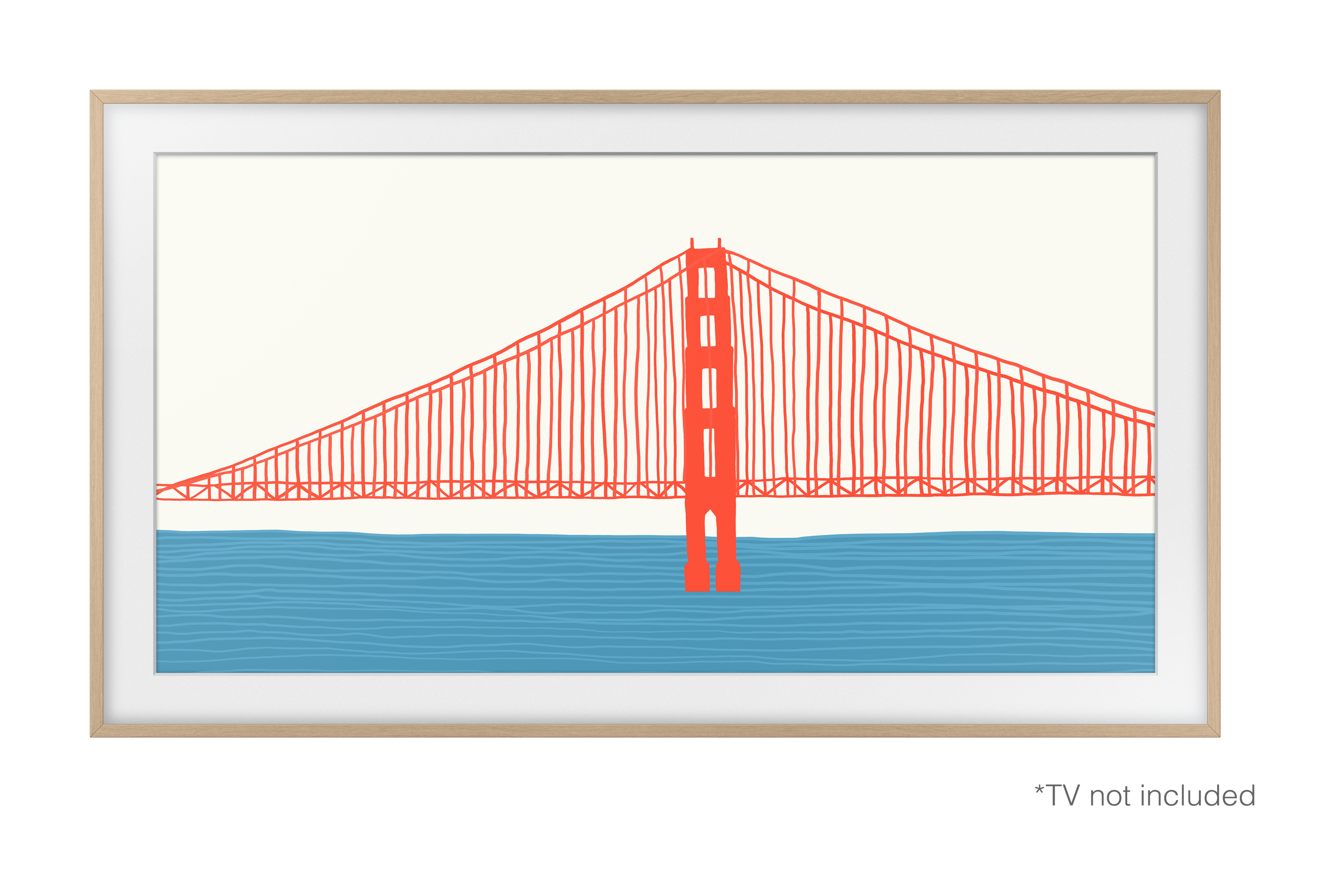 Samsung VG-SCFA75TKBXC prilagodljivi okvir za the Frame 75" TV, boja drveta