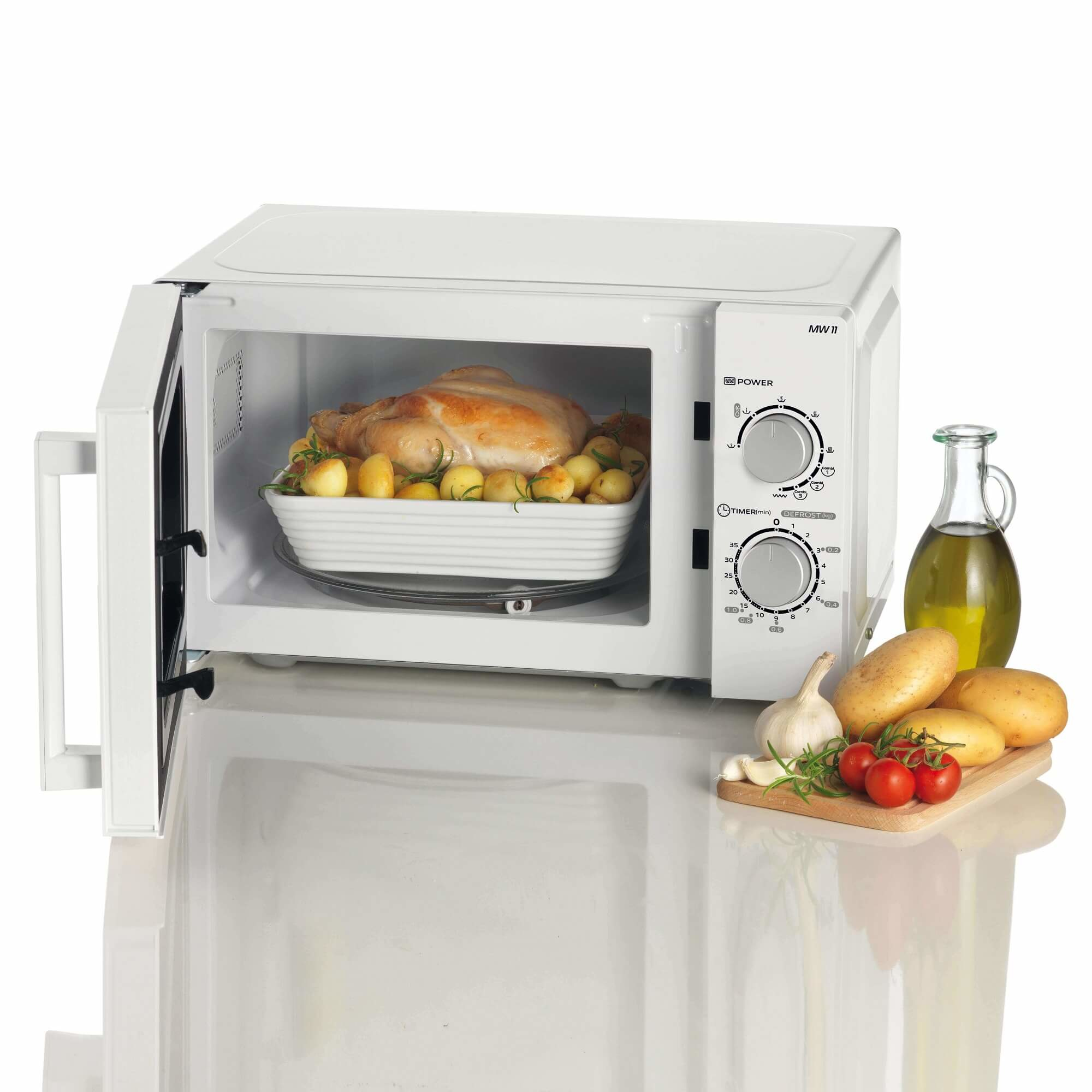Ariete 952 Combined Microwave Oven with Grill - 5 Power Levels - 3 Combined Functions - 1000 Watt - 20 Liters - White – image 2