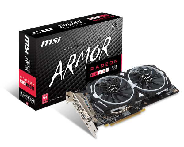 MSI RX 480 ARMOR 4G OC – image 1