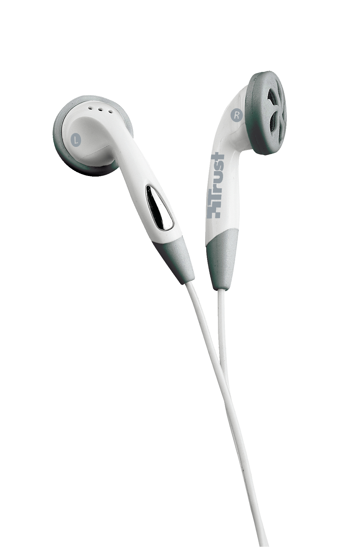 Trust HS-0100p Headphones Wired In-ear Grey, White