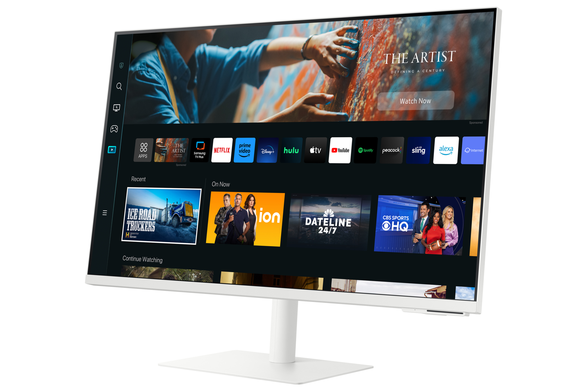 Samsung 27" M70C, USB-C, UHD White Smart Monitor with Speakers & Remote – image 7