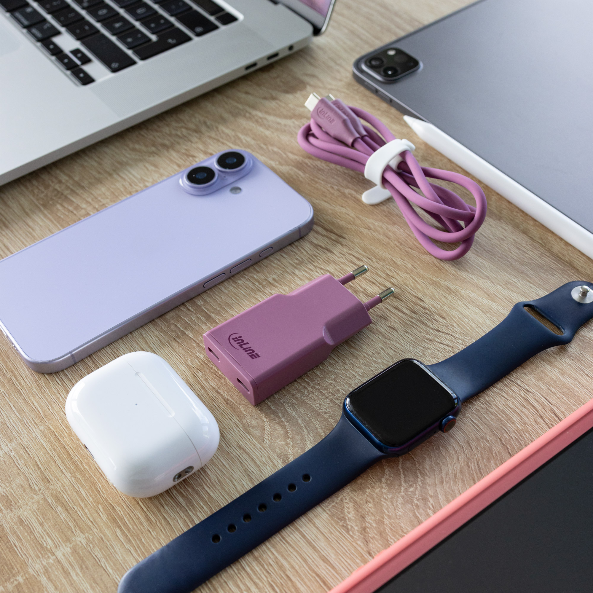 InLine 31590P mobile device charger Universal Berry AC Fast charging Indoor – image 6