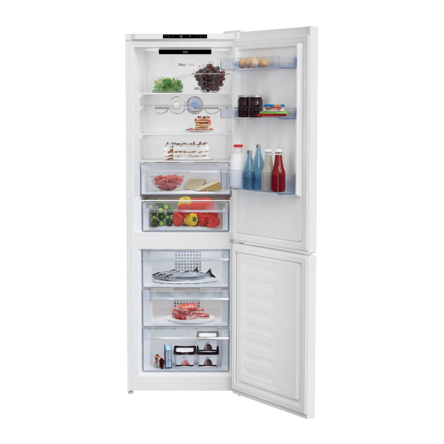 Beko RCNA366I30W fridge-freezer Freestanding White – image 3