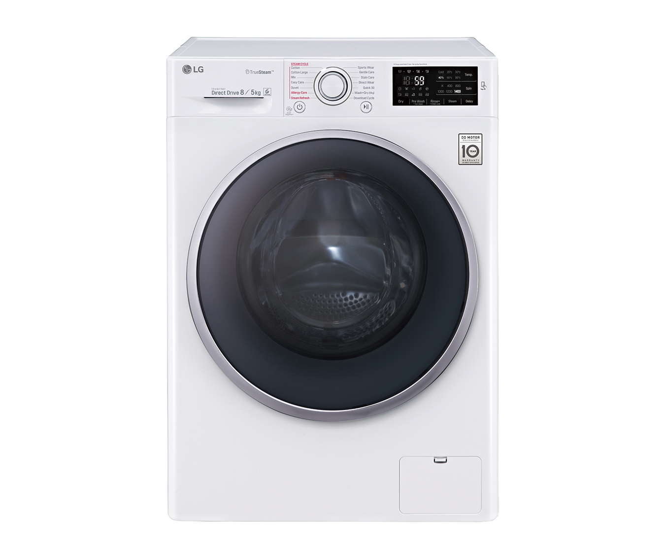 LG FH4U2TDH1N washer dryer Freestanding Front-load White, Silver