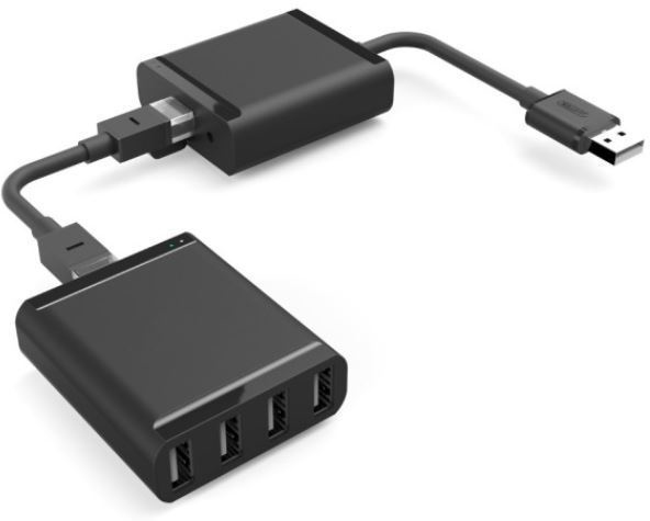 Microconnect USB2.0EXT60M interface hub Black