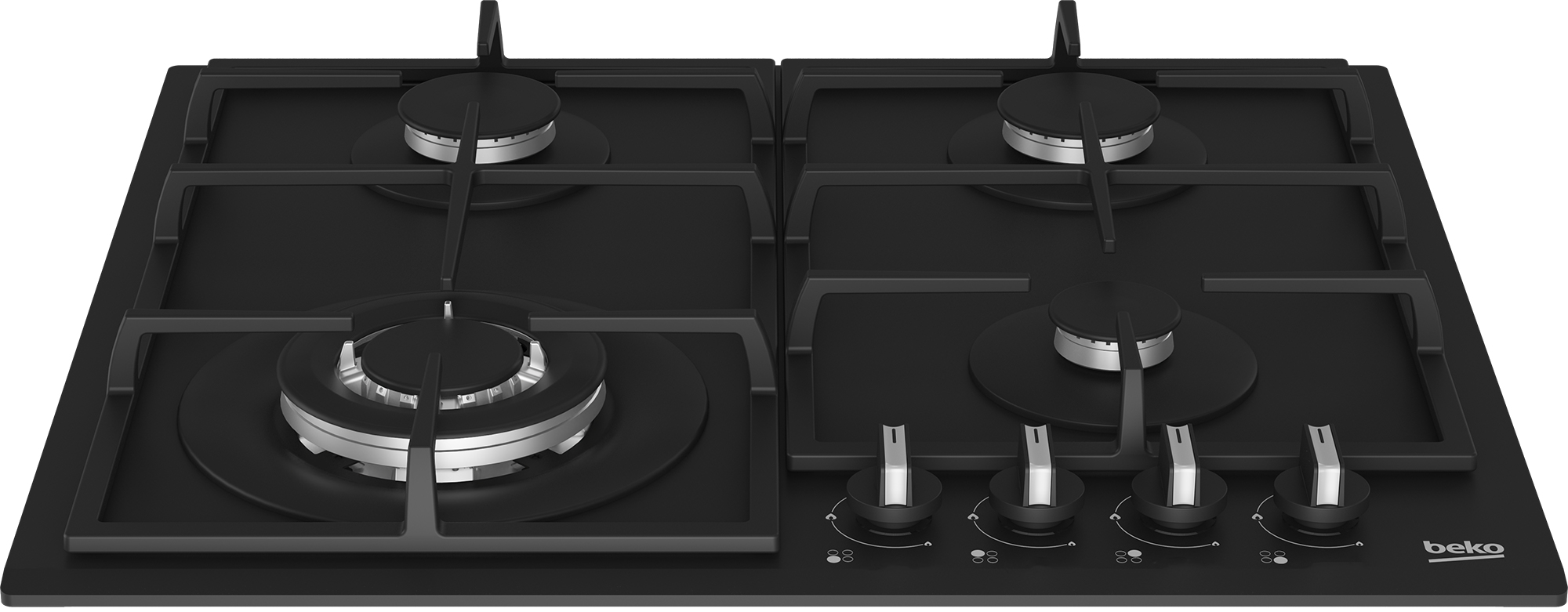 Beko 8770223200 hob Black Gas – image 3