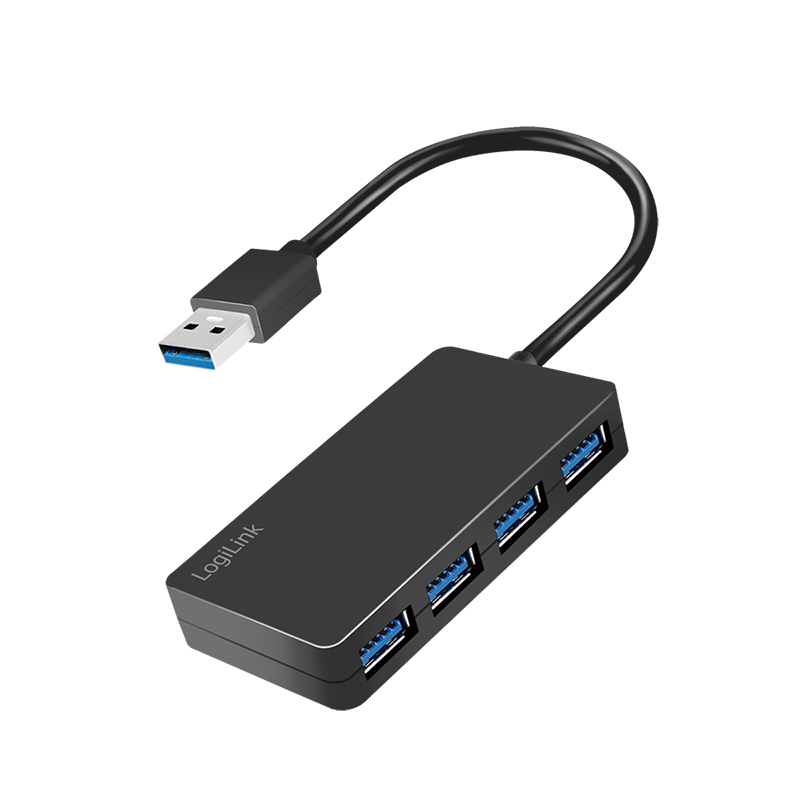LogiLink USB 3.2 Gen1, 4-port hub, black – image 1