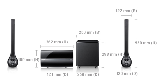Samsung HT-ES6200 home cinema system 2.1 channels – image 2