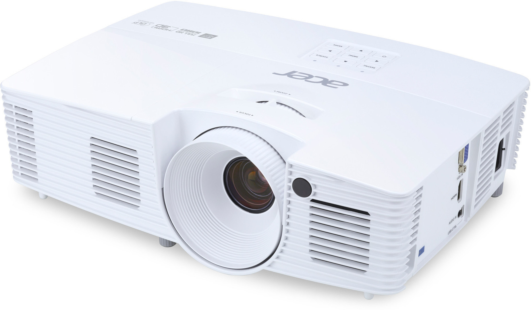 Acer H6519ABD Standard throw projector 3400 ANSI lumens DLP 1080p (1920x1080) 3D White