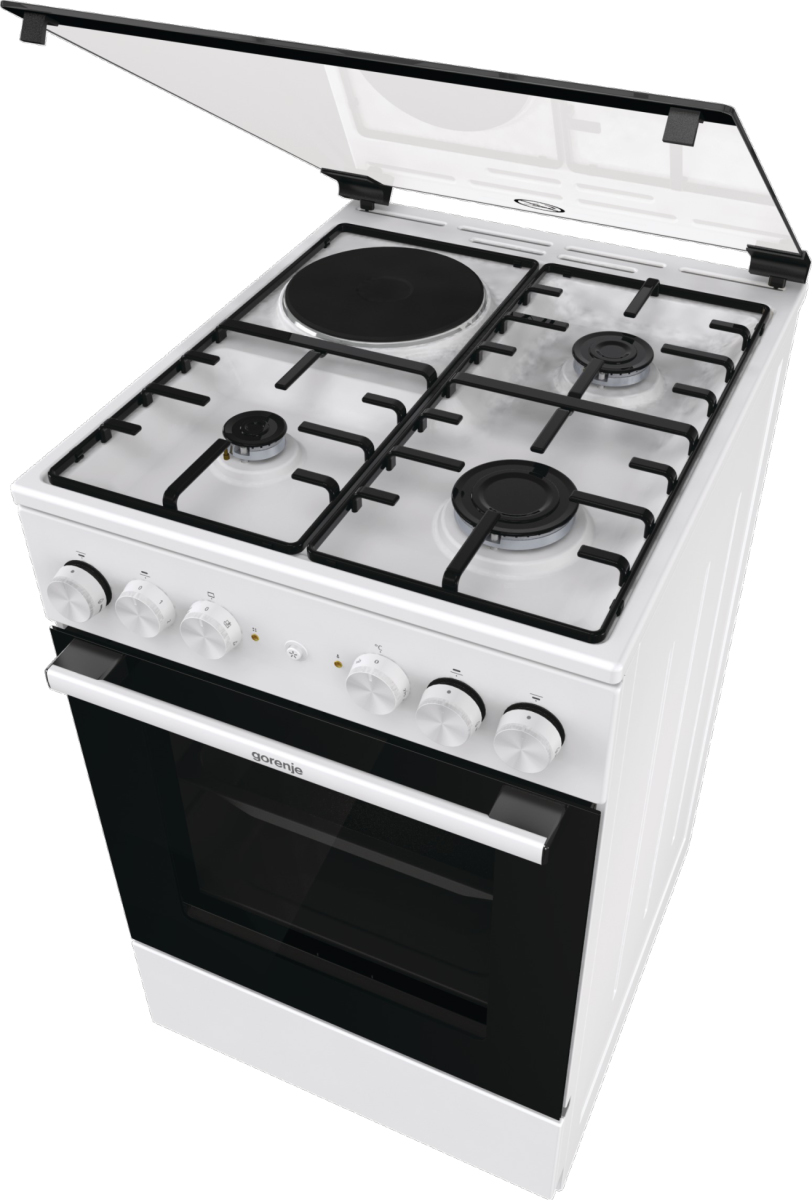 Gorenje GK5A11WD cooker Freestanding cooker Electric Combi White, Black – image 3