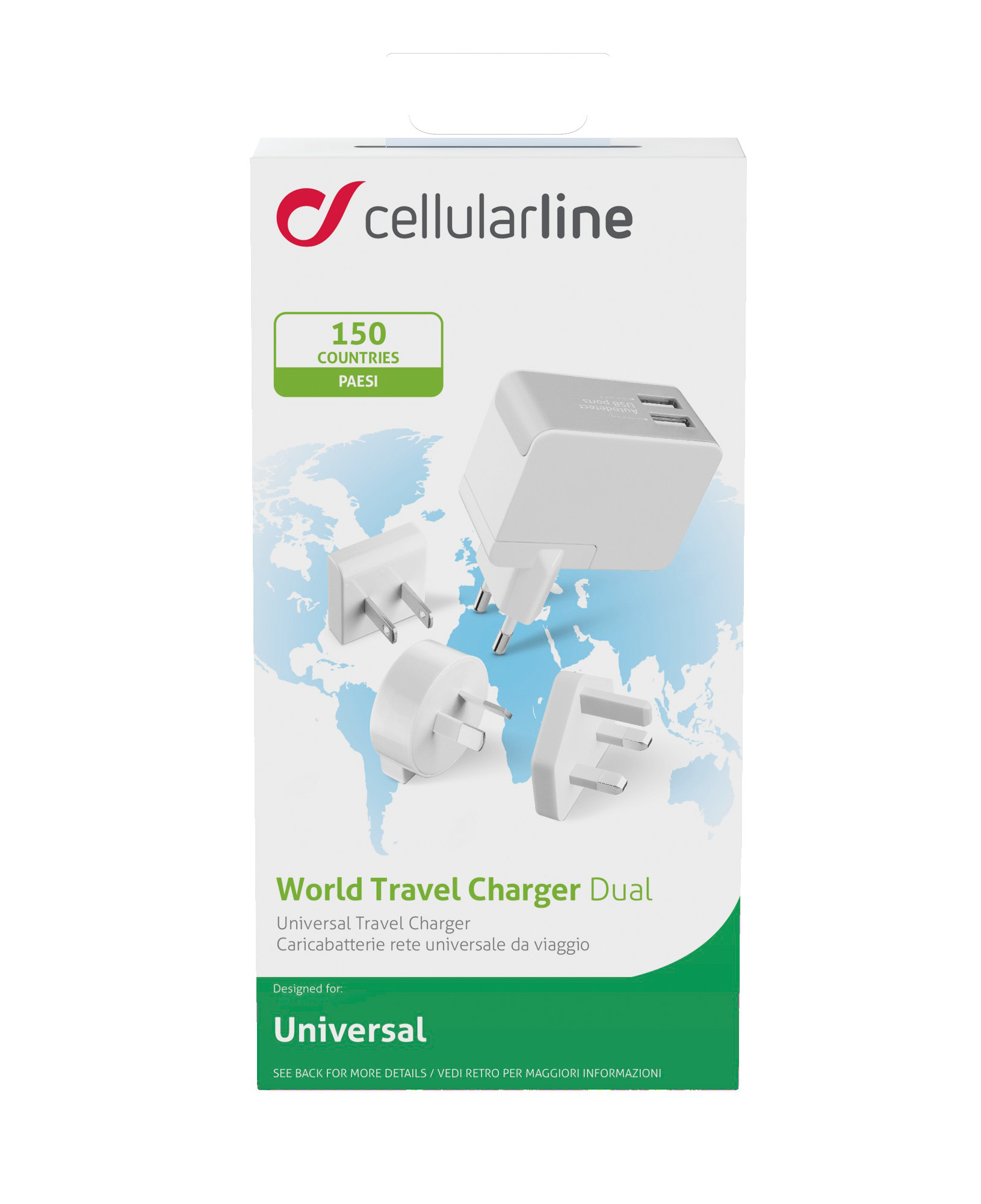 Cellularline USB World Travel Charger Dual - Universale – image 4