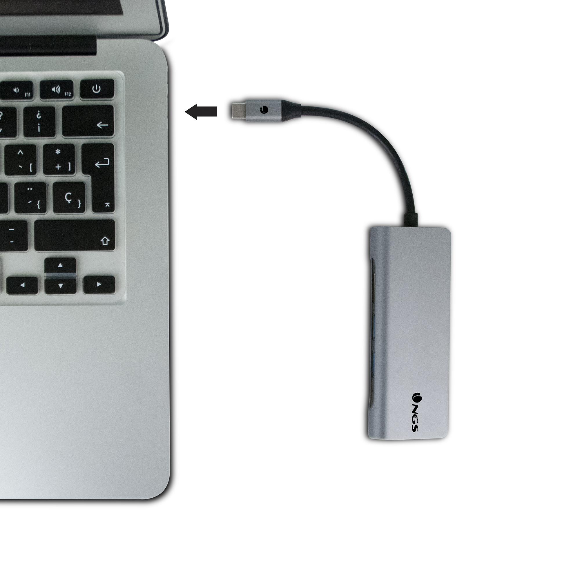 NGS WONDERDOCK7 USB 2.0 Type-C Black, Grey – image 5