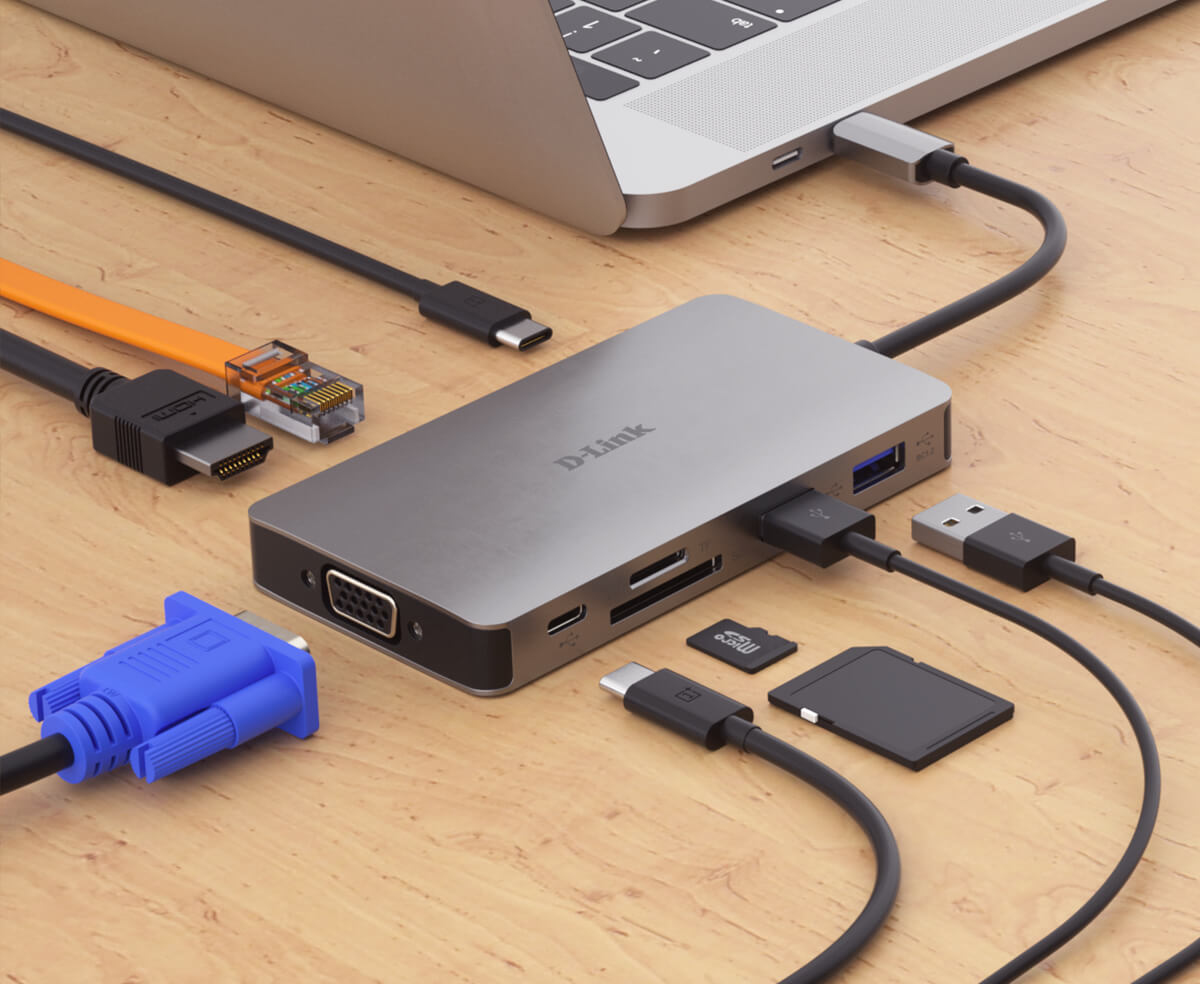D-Link DUB-M910 laptop dock/port replicator Wired USB 3.2 Gen 1 (3.1 Gen 1) Type-C Grey – image 4
