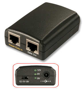 Lindy Power Over Ethernet Splitter, 5V, 9V, 12V DC