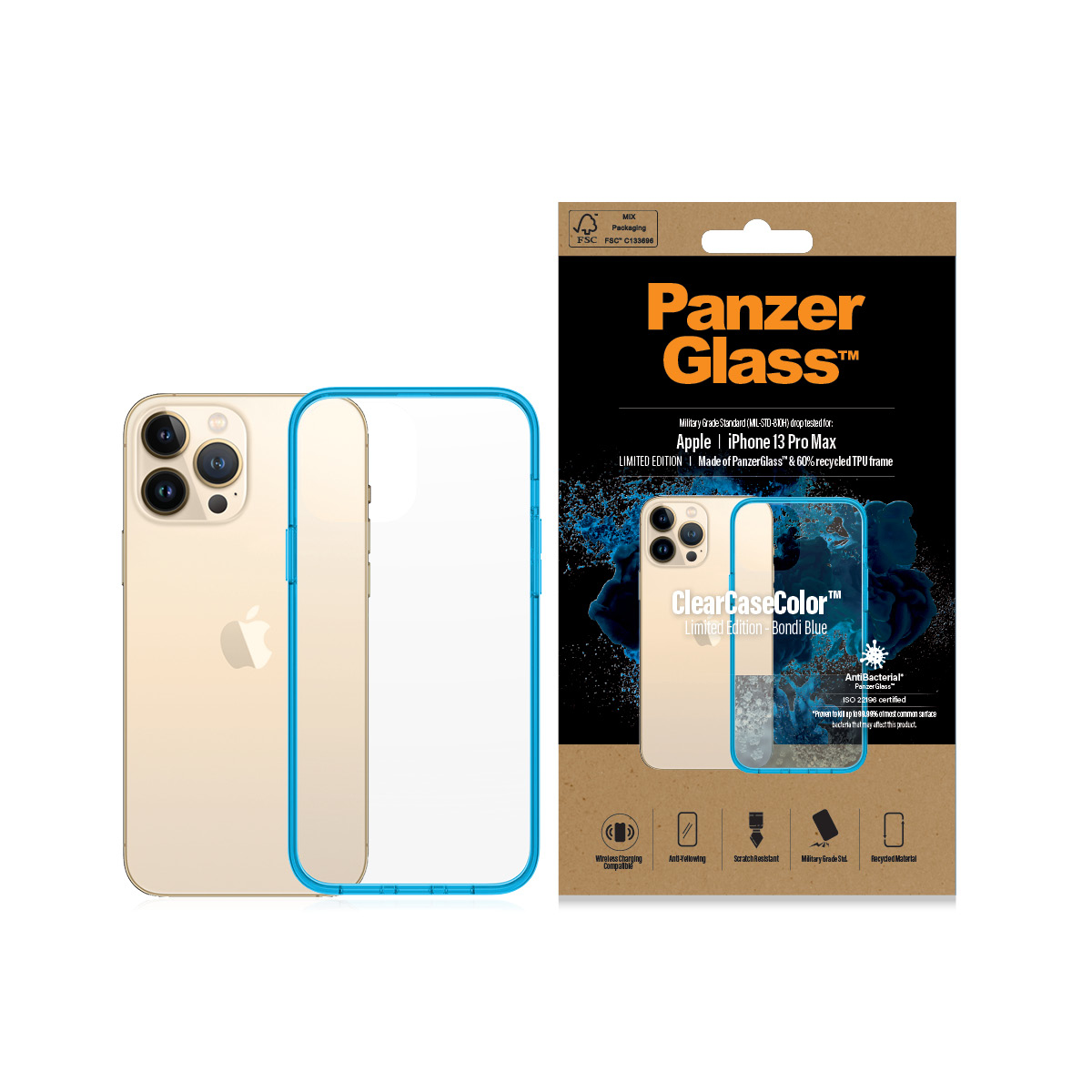 PanzerGlass ® ClearCaseColor™ iPhone 13 Pro Max - Bondie Blue – image 3