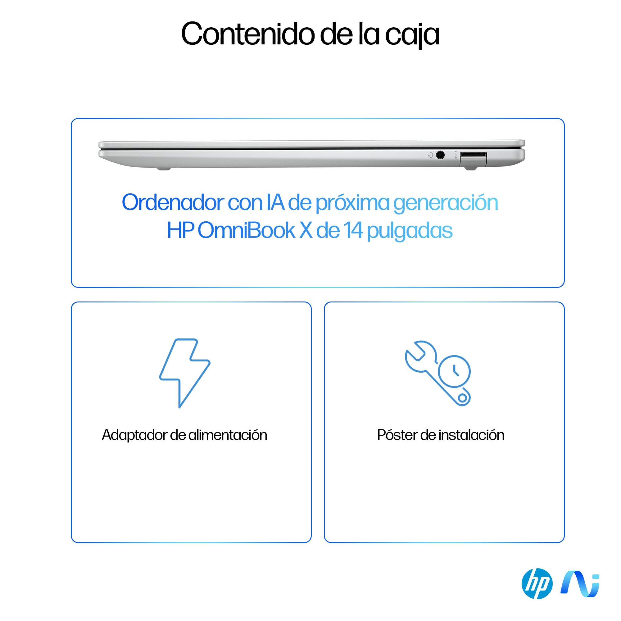 HP - Portátil HP OmniBook X 14-fe1004ns Copilot+PC, QC Snapdragon X Plus X1P-42-100, 16GB, 512GB SSD, 14', W11. - imagen 6