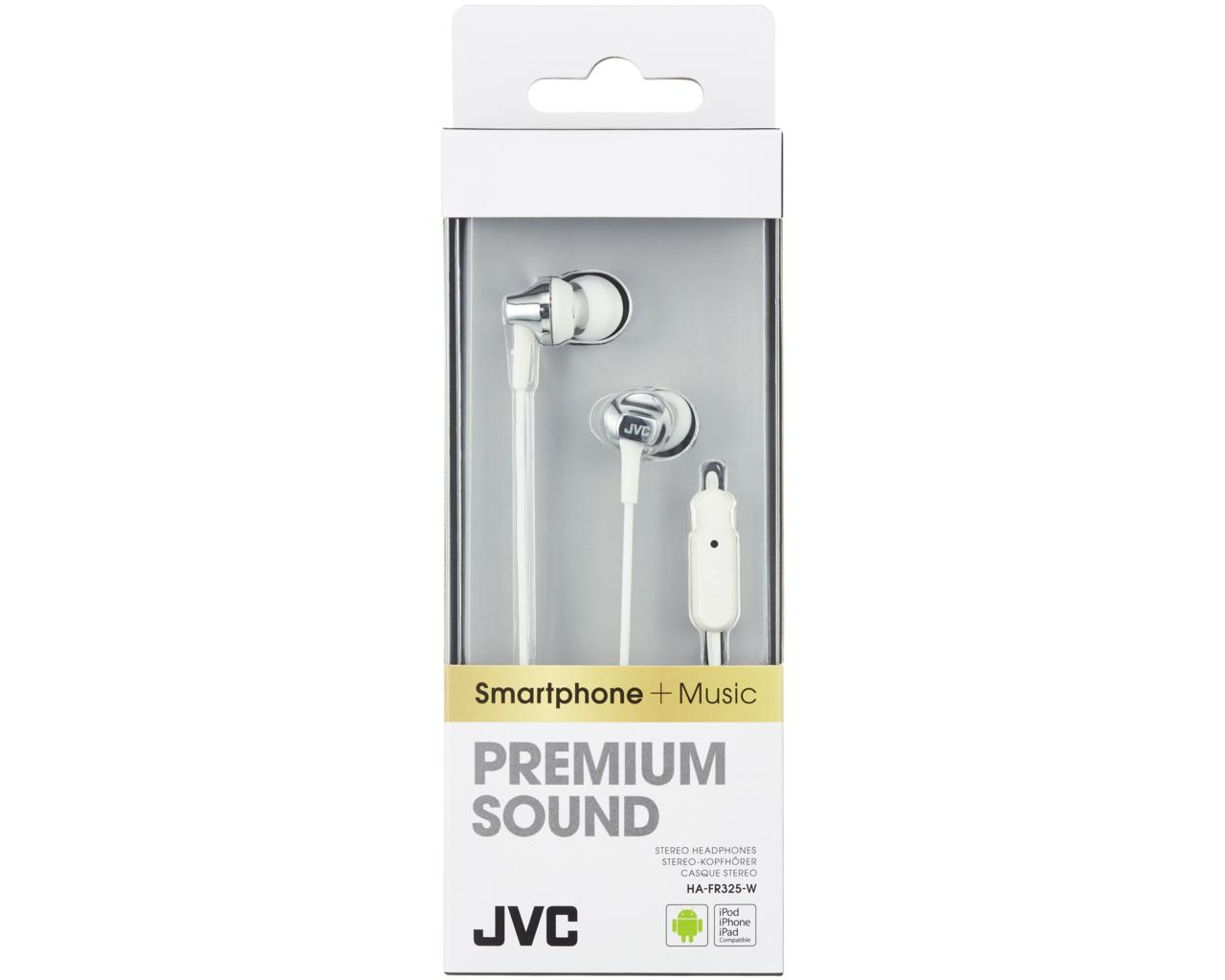 JVC HA-FR325-W-E Inner ear headphones with remote & mic – image 2