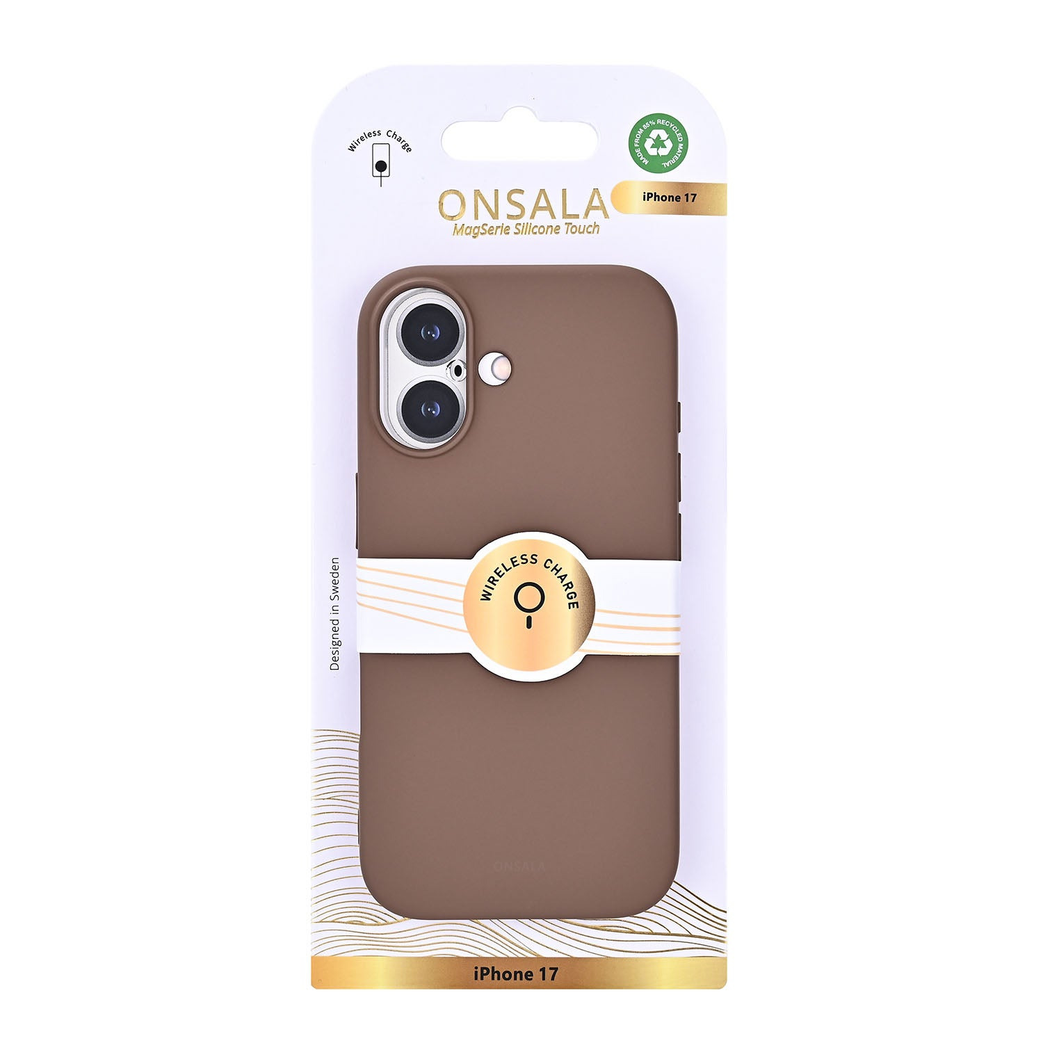 Onsala Phone Case with Silicone Feel Chocolate - iPhone 17 – image 2