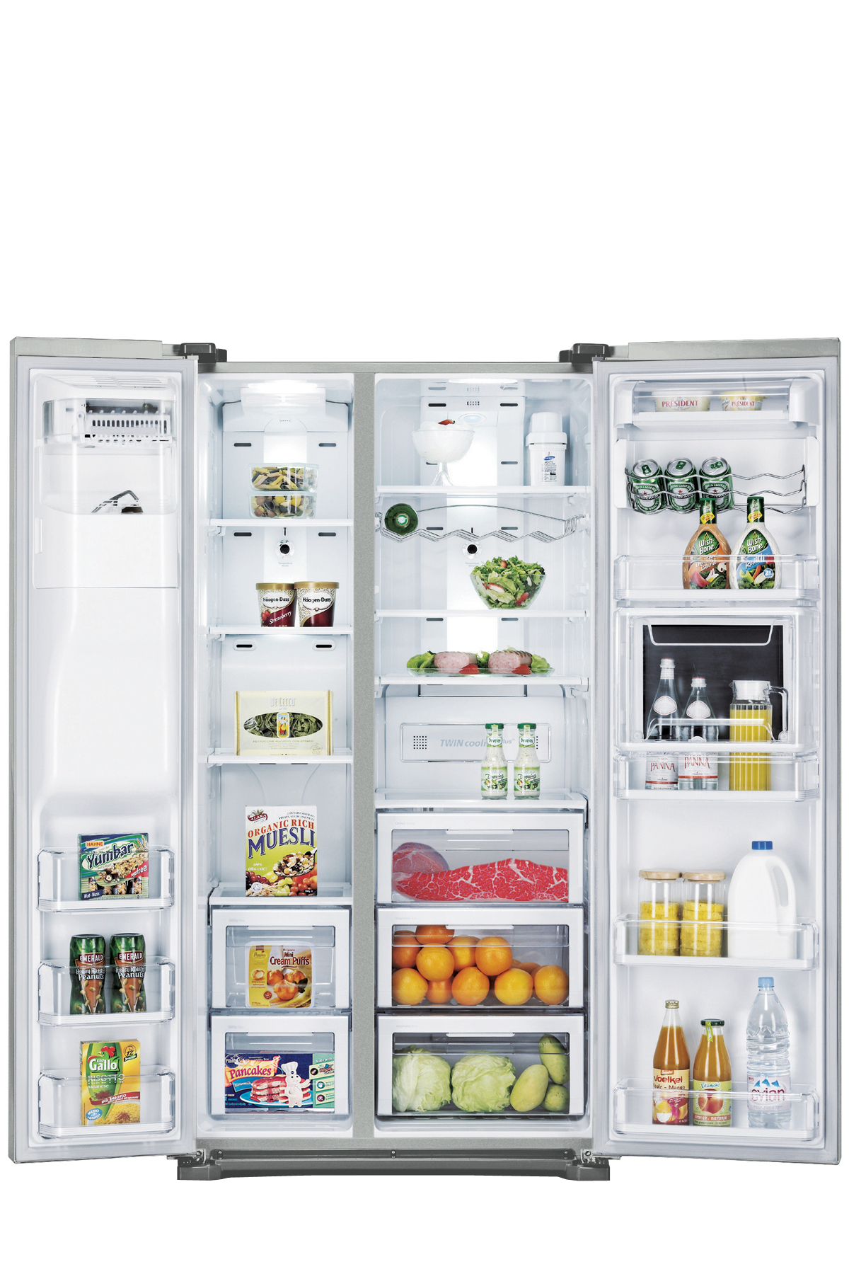 Samsung RSG5PUSL side-by-side refrigerator Freestanding
