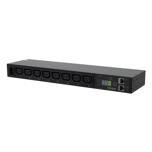 CyberPower PDU15MHVIEC8FNET power distribution unit (PDU) 8 AC outlet(s) 1U Black – image 1