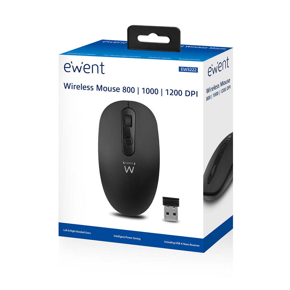 Ewent EW3222 mouse Office Ambidextrous RF Wireless Optical 1200 DPI – image 2