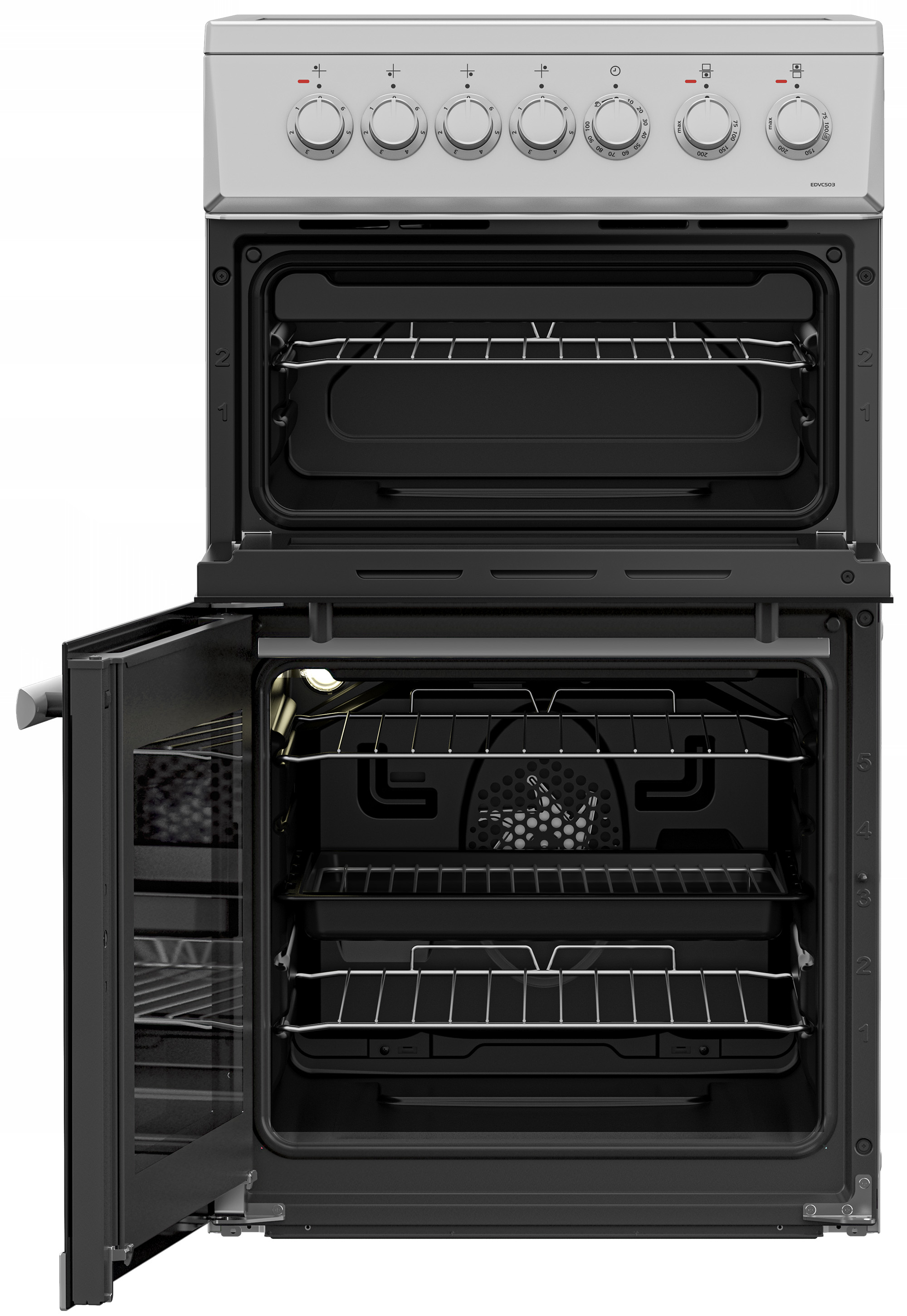 Beko EDVC503S 50cm Double Oven Electric Cooker – image 5