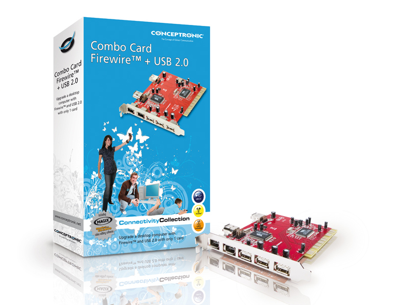 Conceptronic Combo FireWire & USB 2.0 PCI card – image 4