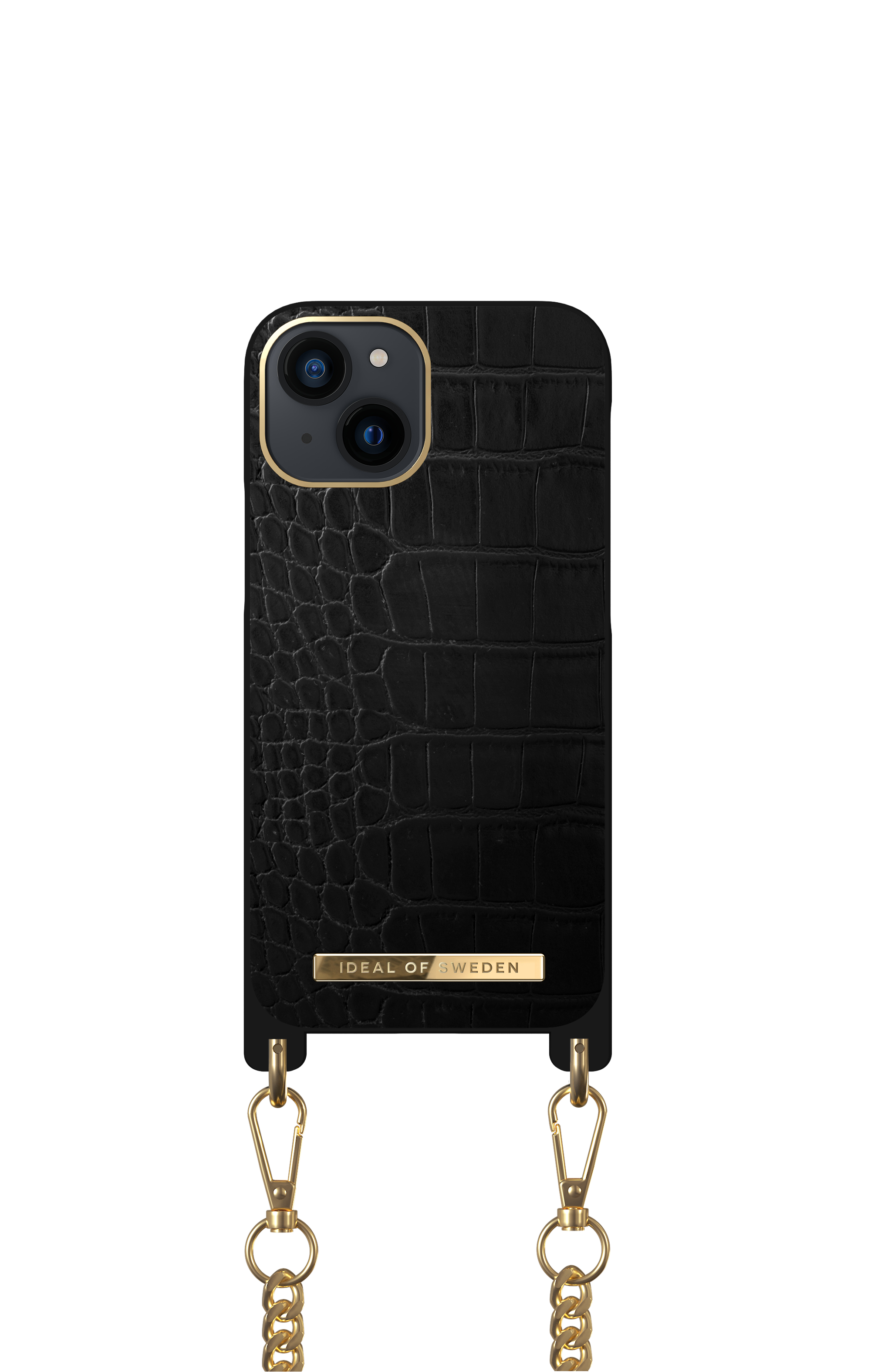 iDeal of Sweden Necklace Case iPhone 13 Mini Jet Black Croco – image 2