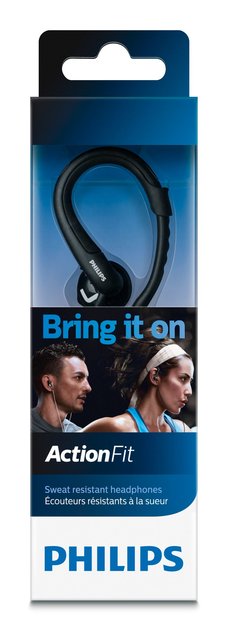 Philips ActionFit SHQ1250TBK/27 headphones/headset Wired Ear-hook, In-ear Black – image 2
