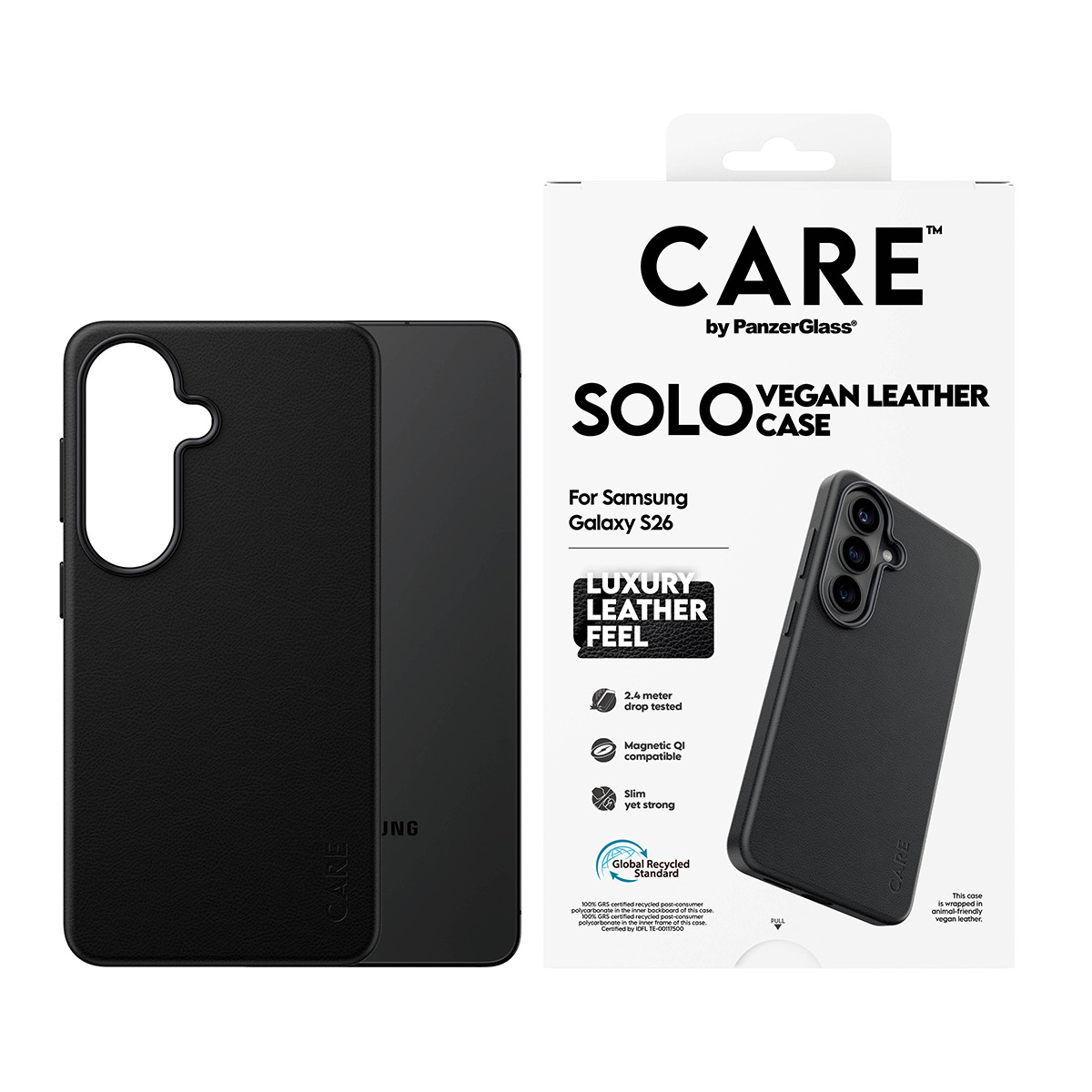 PanzerGlass CARE™ by PanzerGlass® Solo Case Black w. Qi Samsung Galaxy S26 – image 2