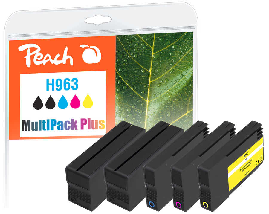 Peach PI300-999 ink cartridge 5 pc(s) Compatible Standard Yield Black, Cyan, Magenta, Yellow