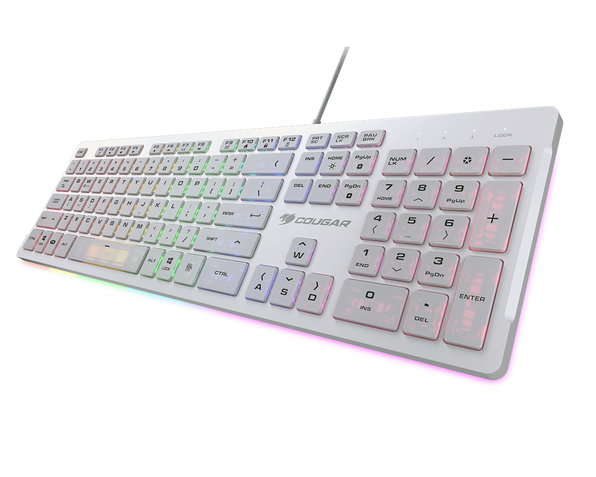 COUGAR 37VSWRNMW.0002 keyboard Gaming USB QWERTY UK International White – image 2