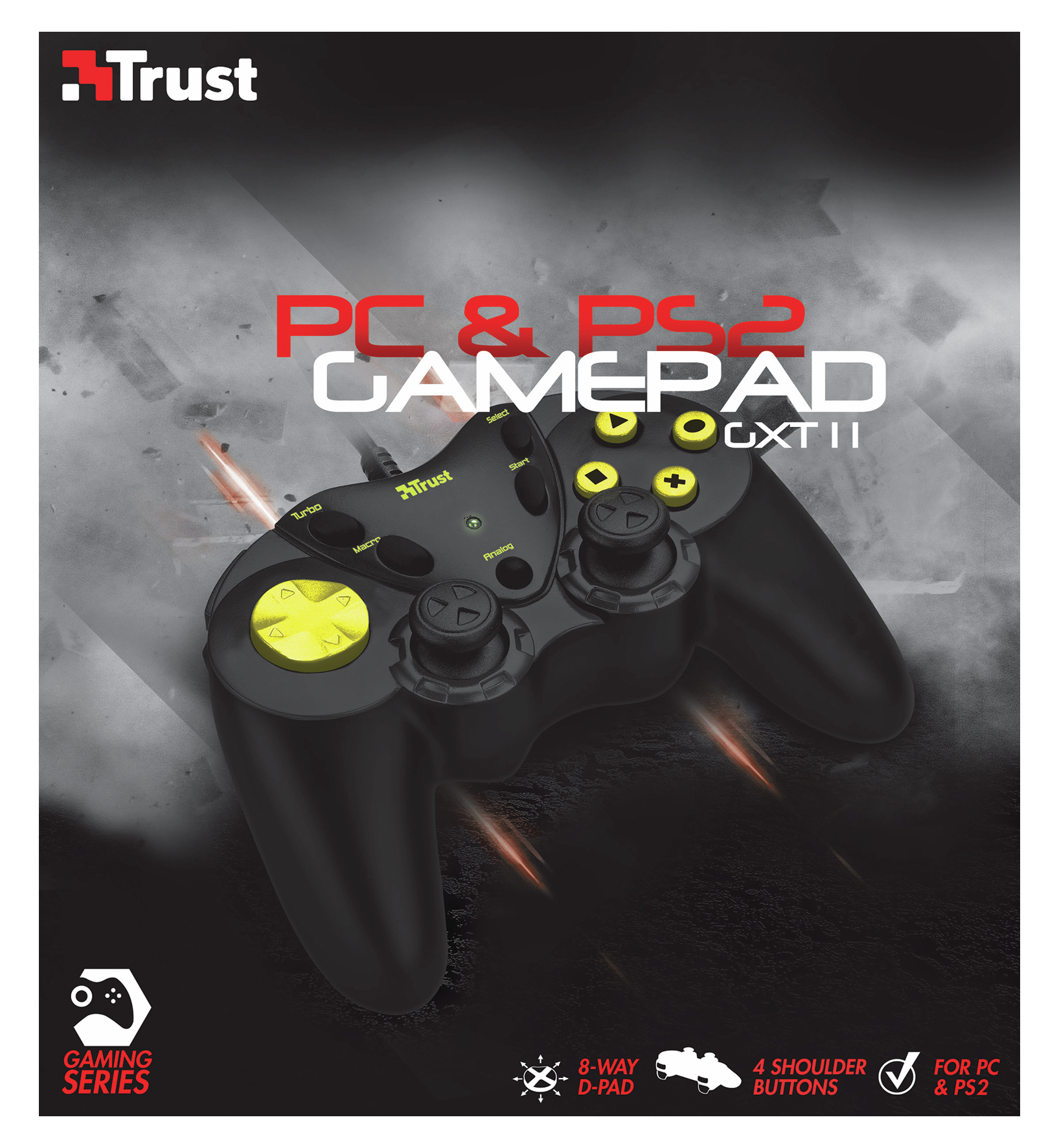 Trust 14801 Gaming Controller Black USB 2.0 Gamepad Analogue PC, Playstation 2 – image 4